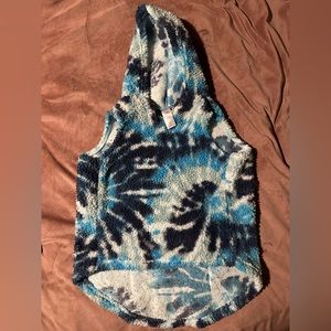 Justice Dog Sweater w Pocket size L - Blue Tie-dye